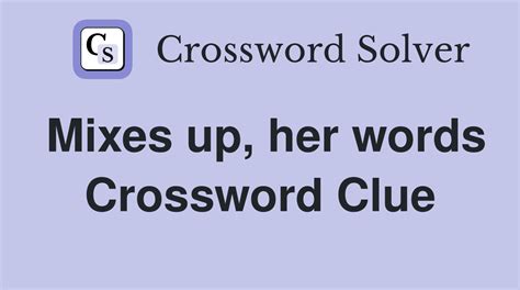 mixes crossword clue|mix crossword clue 7 letters.